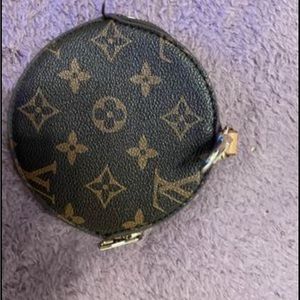 Louis Vuitton coin purse, & Steve Madden small book bag